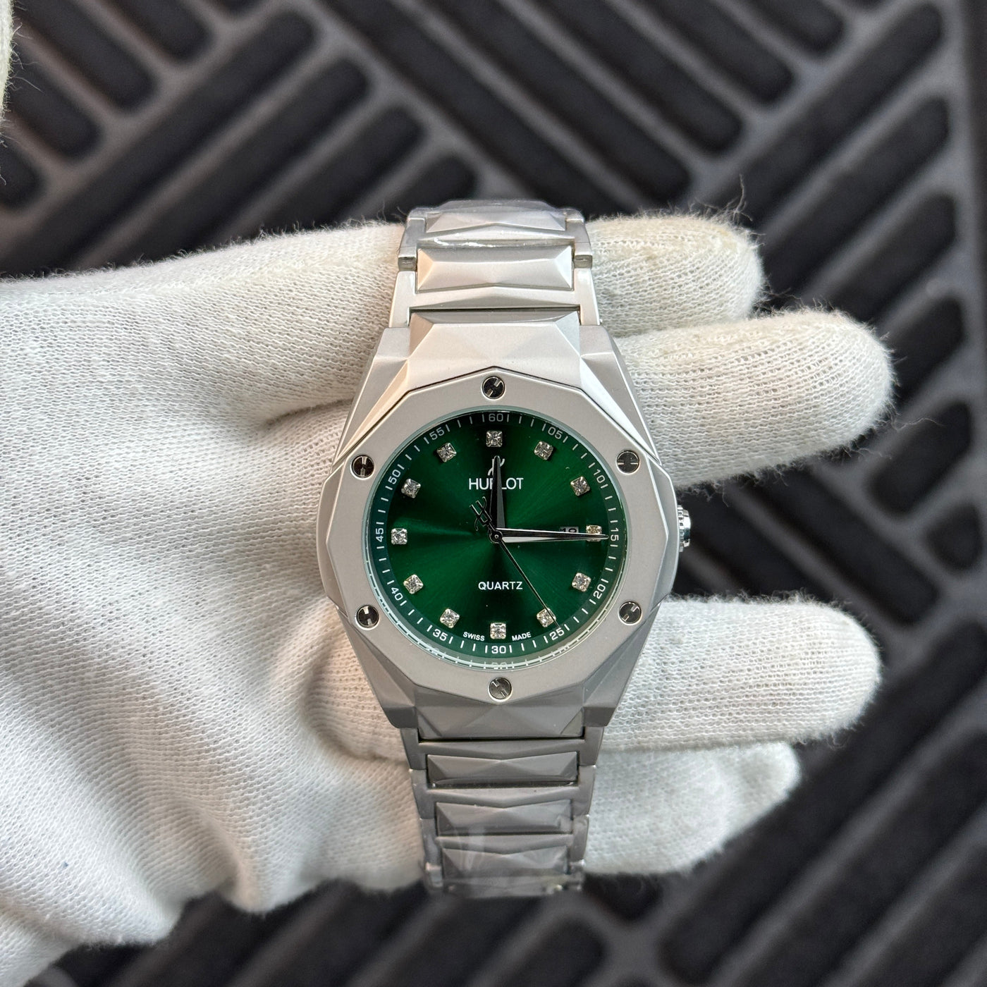 Hublot Classic Fusion Silver with Green Dial