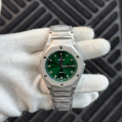 Hublot Classic Fusion Silver with Green Dial