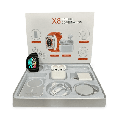 ULTRA 7in1 Straps Smart Watch Straps 2.1 Inch HD Screen With 7 Different Straps Bluetooth Calling Smart Watch