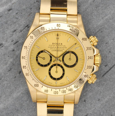 Rolex Daytona 16528 Zenith “6” champagne dial