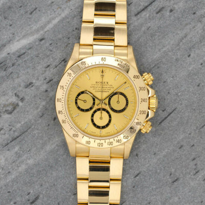 Rolex Daytona 16528 Zenith “6” champagne dial
