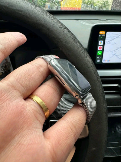 Apple logo series 10 Silver with Magnetic Chain