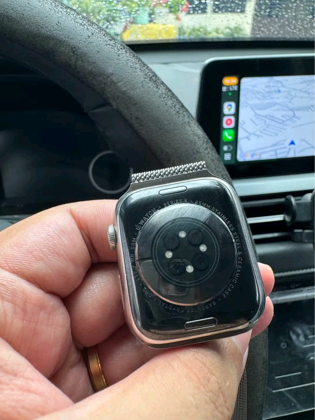 Apple logo series 10 Silver with Magnetic Chain