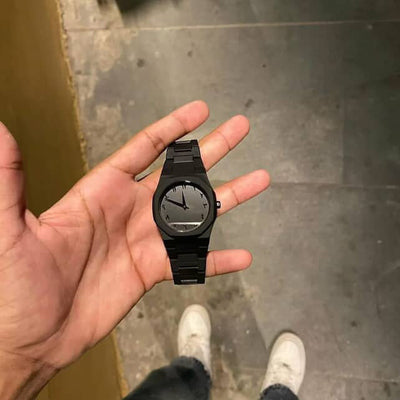 ARABIC BLACK AURA WATCH WITH SIMPLE BOX GIFT🎁