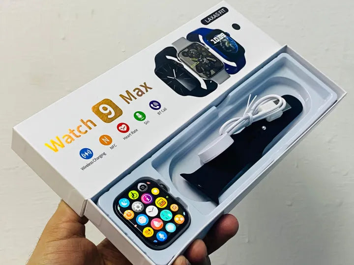 Watch 9 Max (Black) | Always-On Display Smartwatch