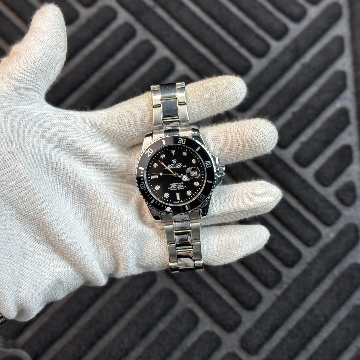 Rolex Submariner Date Silver Black
