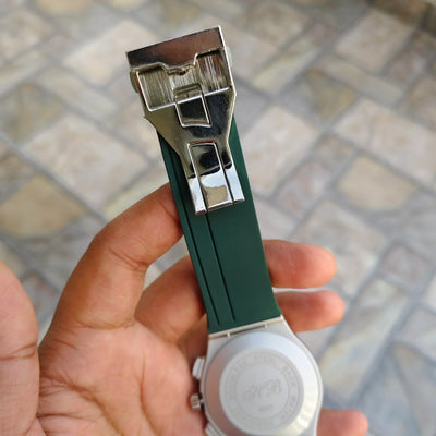 HUB-6581 Silicon Strap Watch (Green)