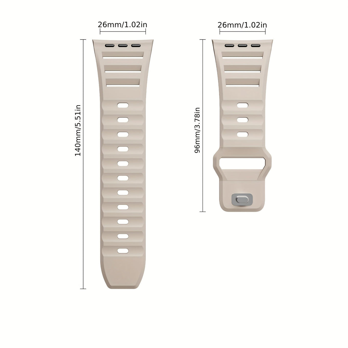 Breathable Silicone Sports Strap for Apple Watch