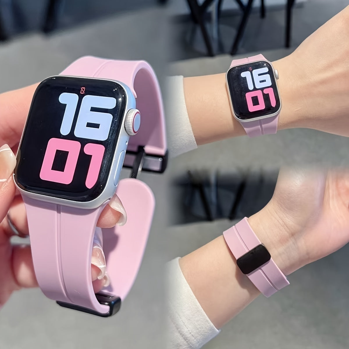 Luxury Two-Tone Silicone Watch Band for iWatch