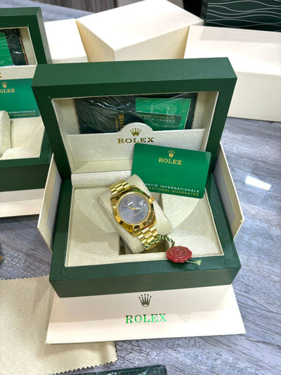 Rolex watch with rolex box