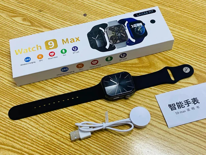 Watch 9 Max (Black) | Always-On Display Smartwatch