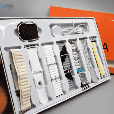 ULTRA 7in1 Straps Smart Watch Straps 2.1 Inch HD Screen With 7 Different Straps Bluetooth Calling Smart Watch