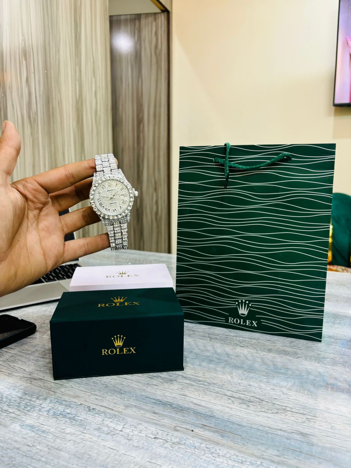 ROLEX STONE WATCH