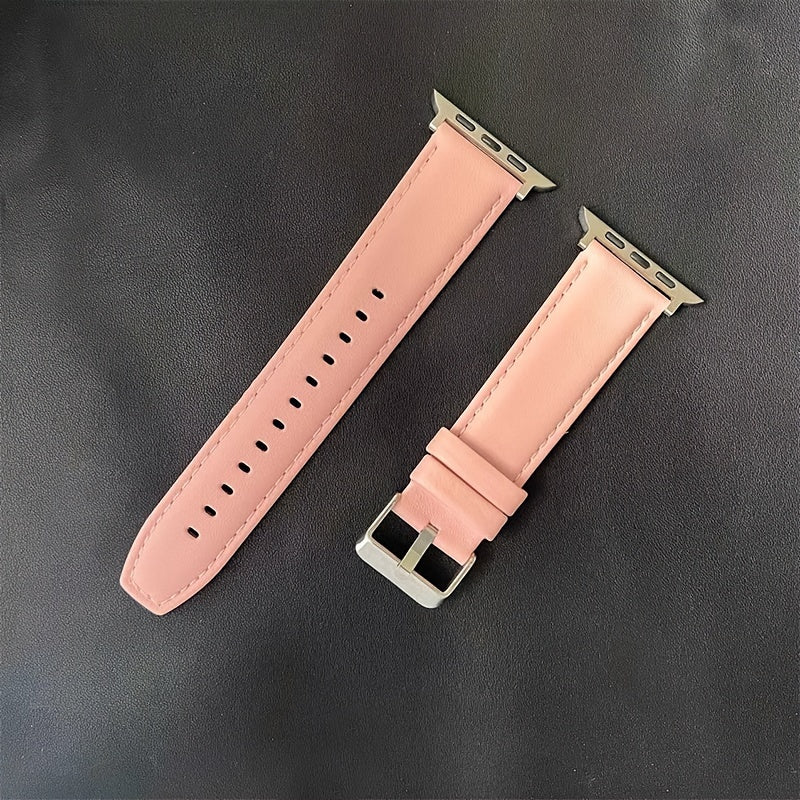 Leather Watch Band Compatible with Apple Watch