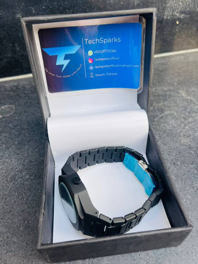 ARABIC BLACK AURA WATCH WITH SIMPLE BOX GIFT🎁