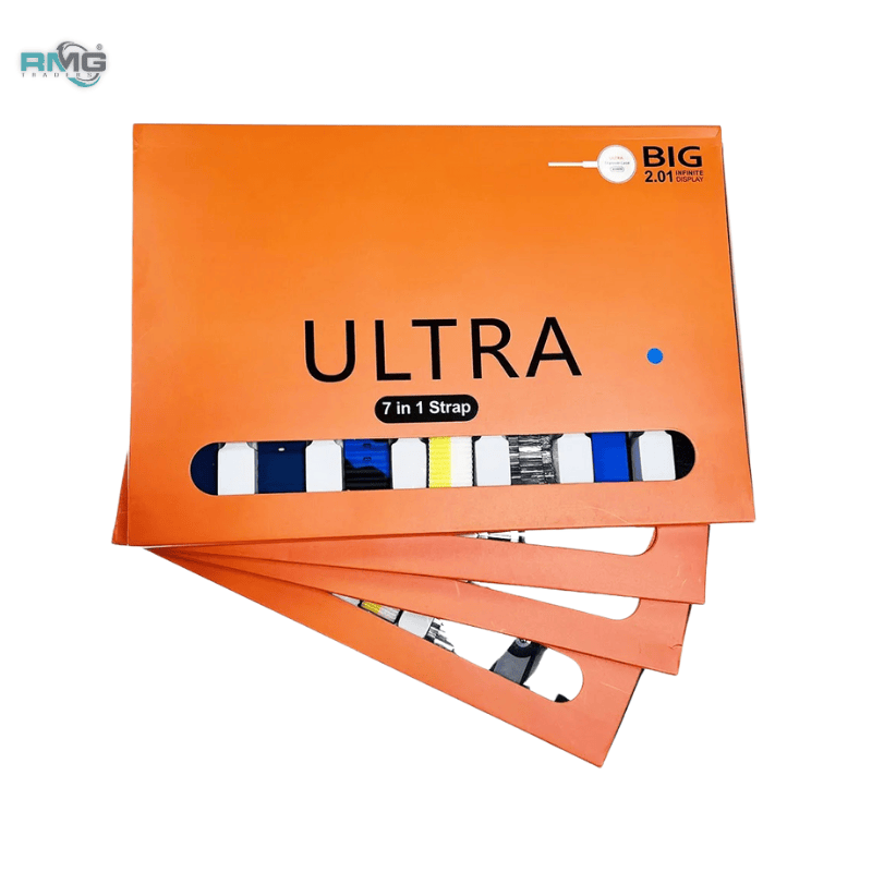 ULTRA 7in1 Straps Smart Watch Straps 2.1 Inch HD Screen With 7 Different Straps Bluetooth Calling Smart Watch