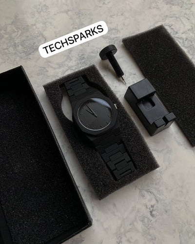 ARABIC BLACK AURA WATCH WITH FREE ORIGINAL BOX GIFT🎁