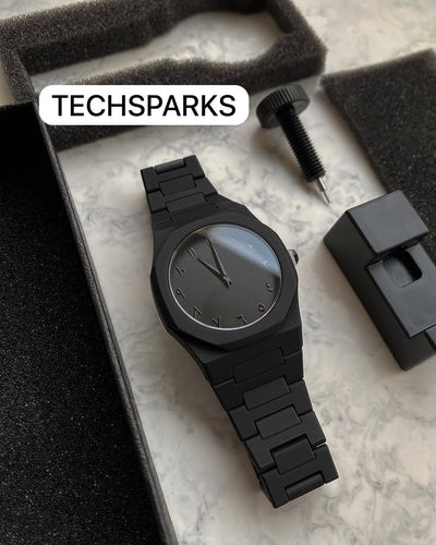 ARABIC BLACK AURA WATCH WITH FREE ORIGINAL BOX GIFT🎁