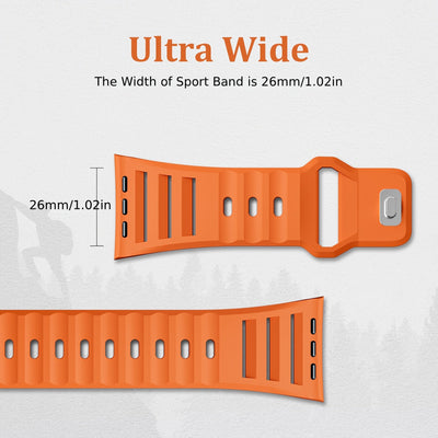 Breathable Silicone Sports Strap for Apple Watch