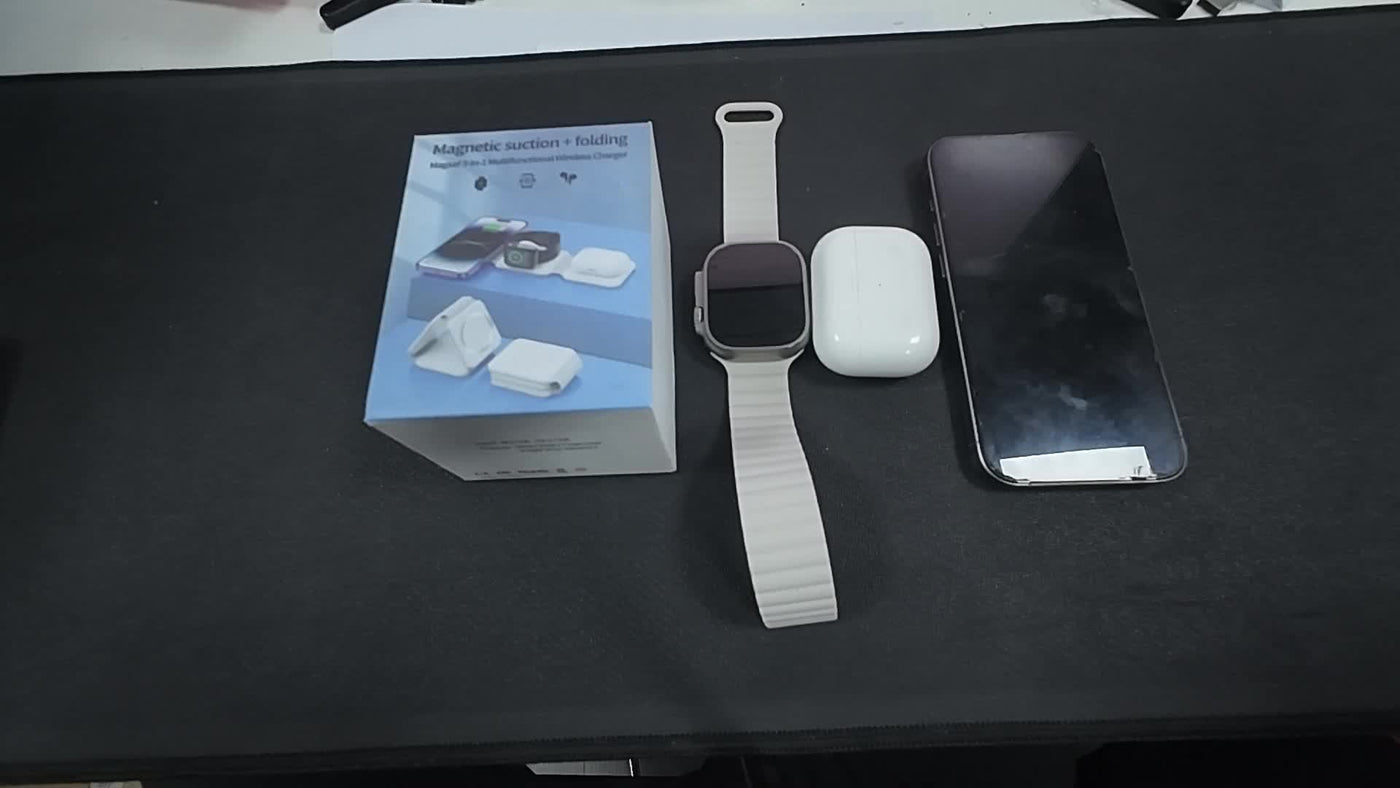 3-In-1 Foldable Magnetic Wireless Charger