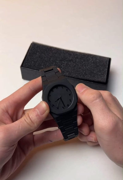 ARABIC BLACK AURA WATCH WITH FREE ORIGINAL BOX GIFT🎁