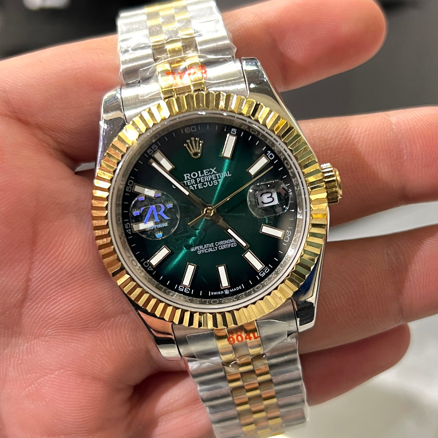 ROLX MASTER PLUS WATCH TWO TONE AUTOMATIC