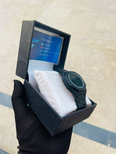 ARABIC BLACK AURA WATCH WITH SIMPLE BOX GIFT🎁