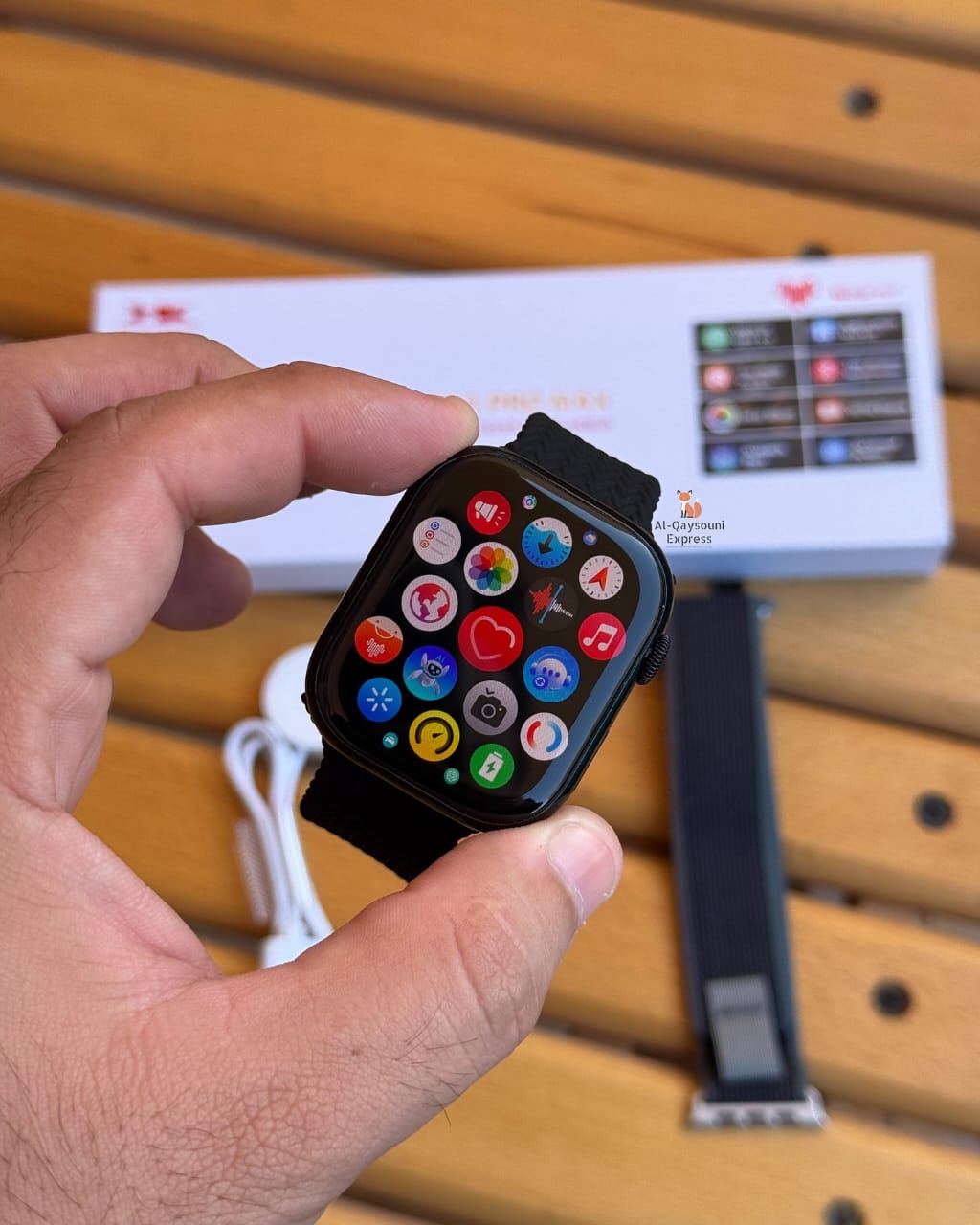 HK10 Pro Max Super Amoled Smartwatch (Black)