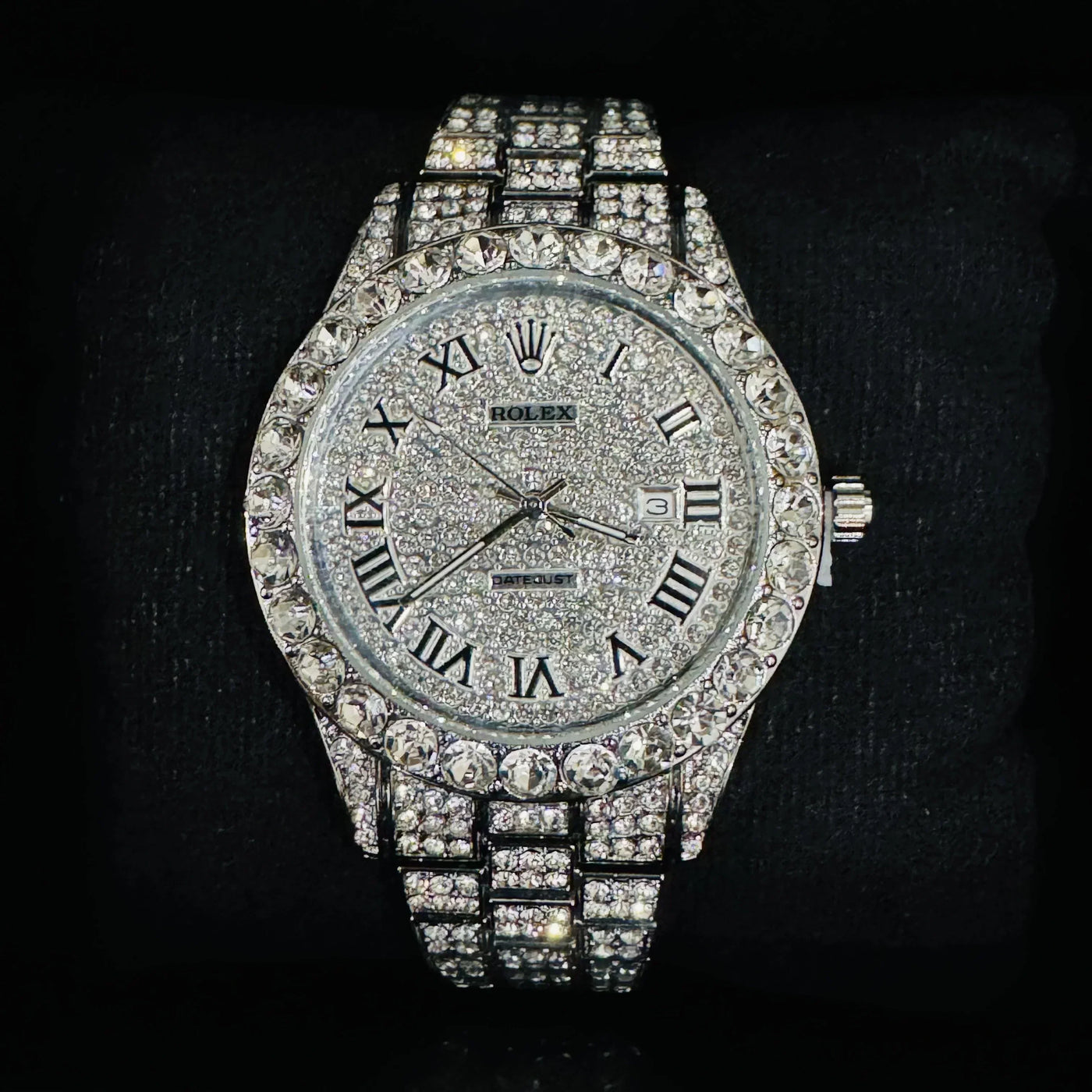Rolex ICEDOUT date (HIGH GRADE)