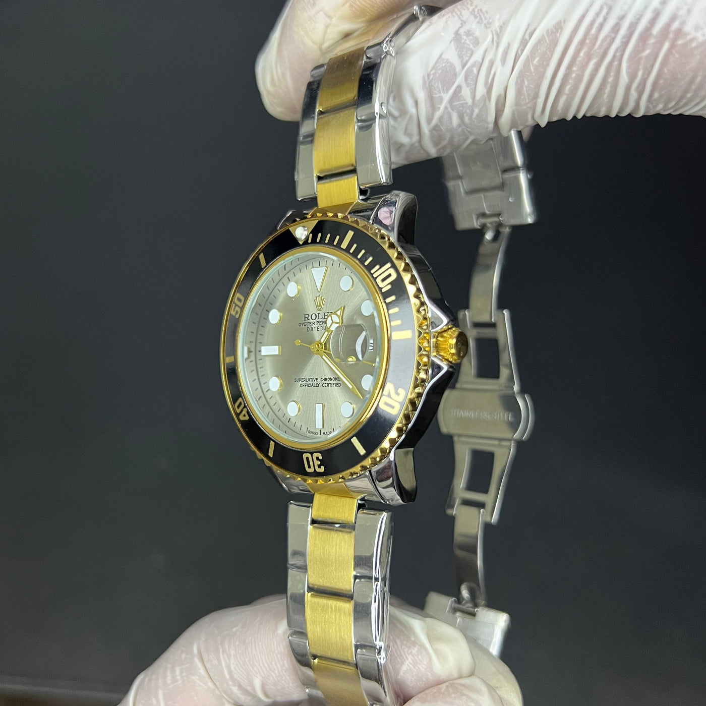 Rolex Submariner Two Tone Gray