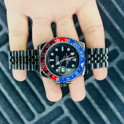 Rolex GMT Master Pepsi Full Black