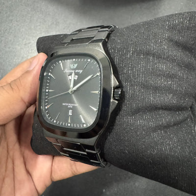 Success Way Day Date Watch - Black