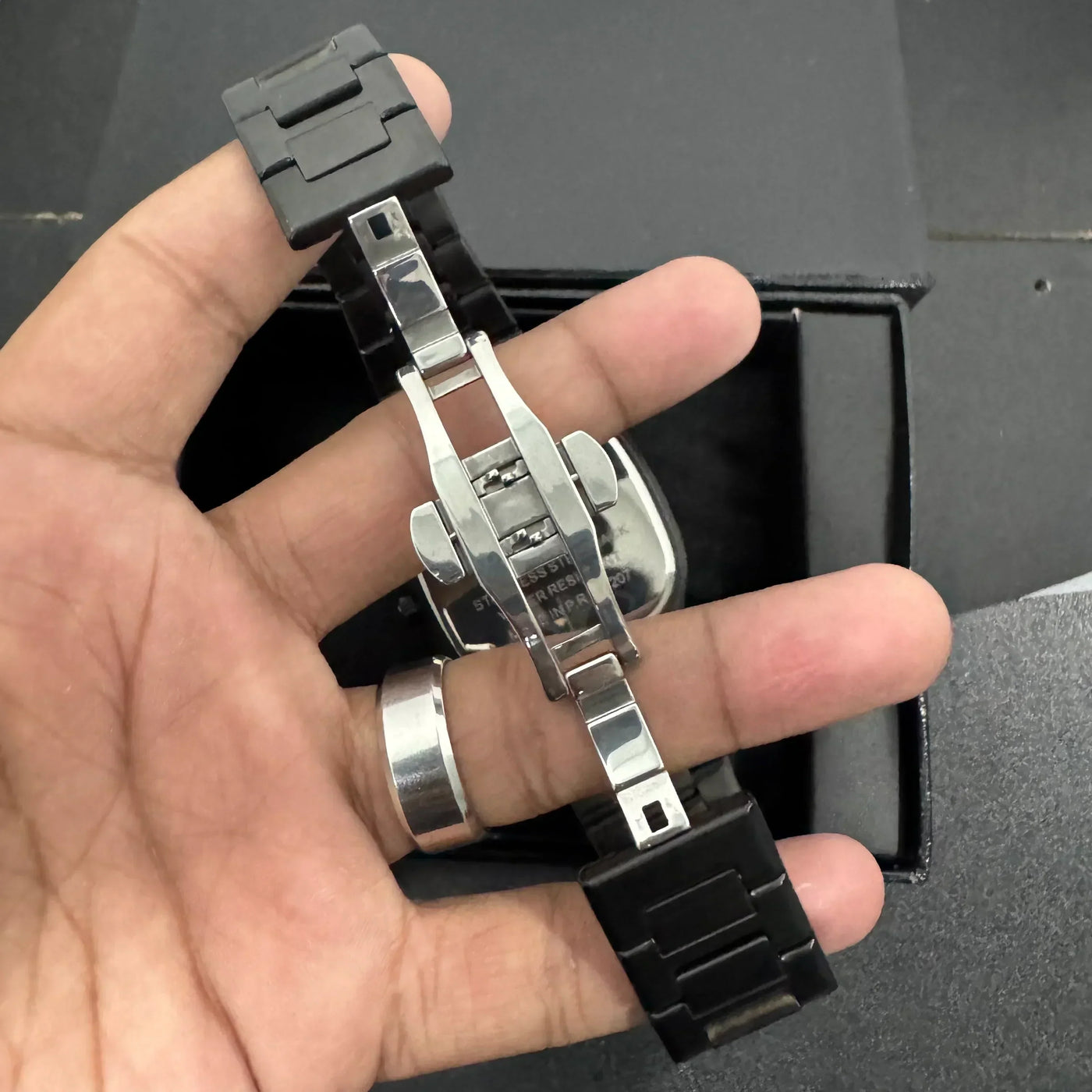 Success Way Day Date Watch - Black