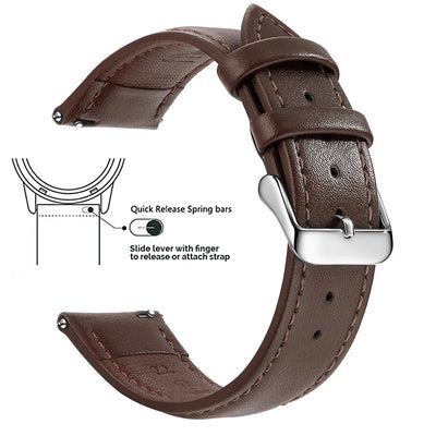 Top Grain Genuine Leather Watch Band