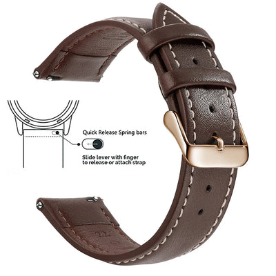 Top Grain Genuine Leather Watch Band
