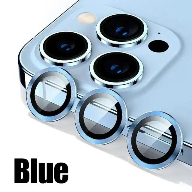 3pcs Glitter Camera Lens Protector Cover for Apple iPhone 16 15 14 Pro Max 16 Plus 13 mini Tempered Glass Protection Accessories
