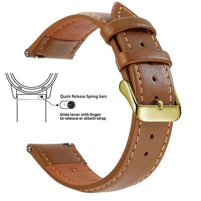 Top Grain Genuine Leather Watch Band