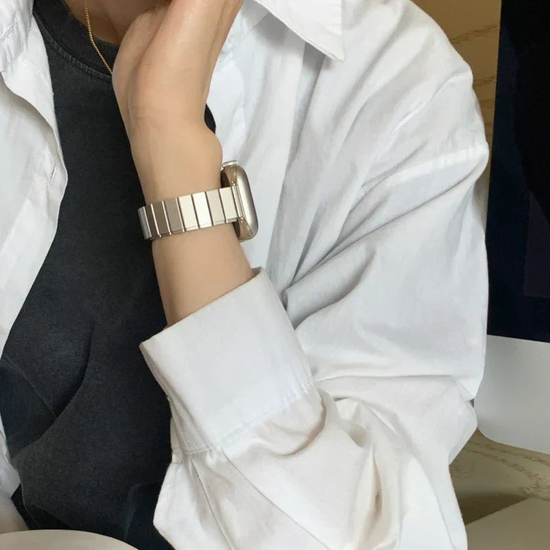 Luxury Metal Stainless Steel Strap For Apple Watch