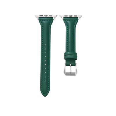 Slim leather strap for Apple Watch band 49mm series 7 8 9 41mm/45mm 38mm/42mm Wrist bracelet iWatch SE 6 5 4 3 40mm/44mm ultra-2