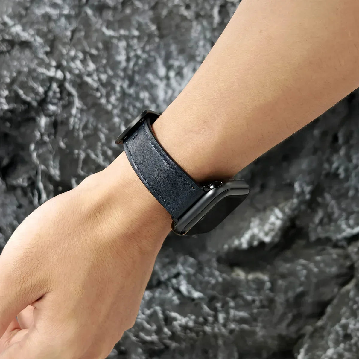 Kalfsleren horlogeband voor Apple Watch-band