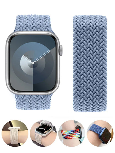 Gevlochten Solo Loop Voor Apple horlogeband