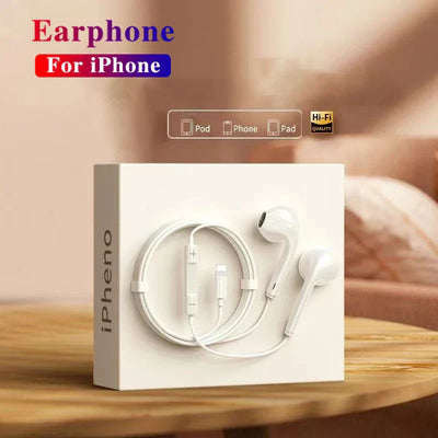Luxury Wired Lightning Earphones For Apple iPhone