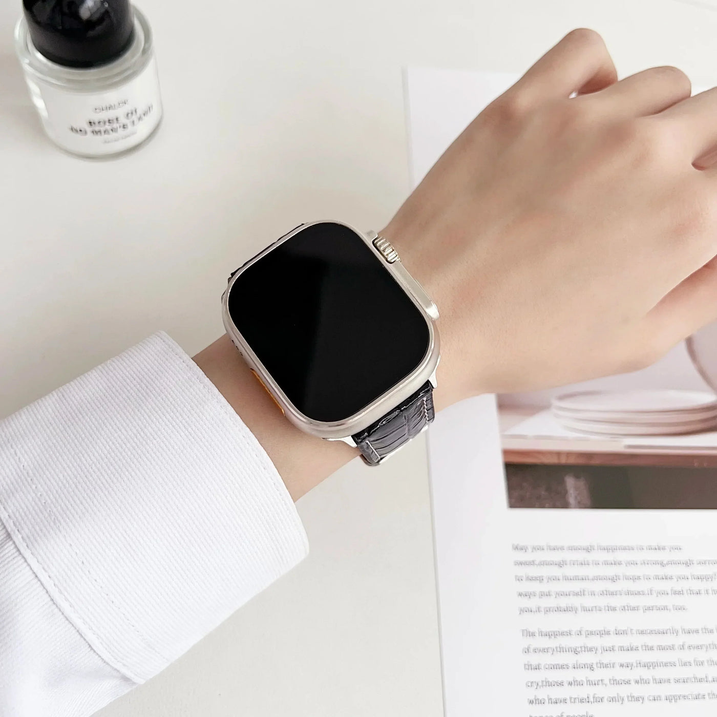 Leather Watch Band for Apple Watch Strap