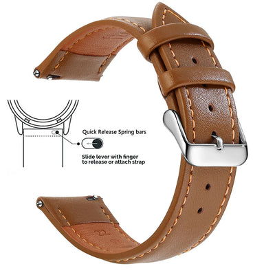Top Grain Genuine Leather Watch Band