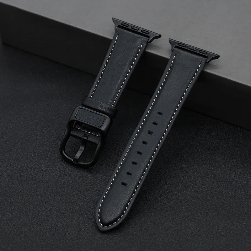 Leather strap For Apple watch band