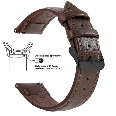 Top Grain Genuine Leather Watch Band