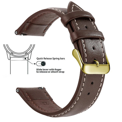 Top Grain Genuine Leather Watch Band