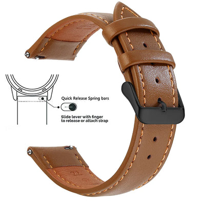 Top Grain Genuine Leather Watch Band