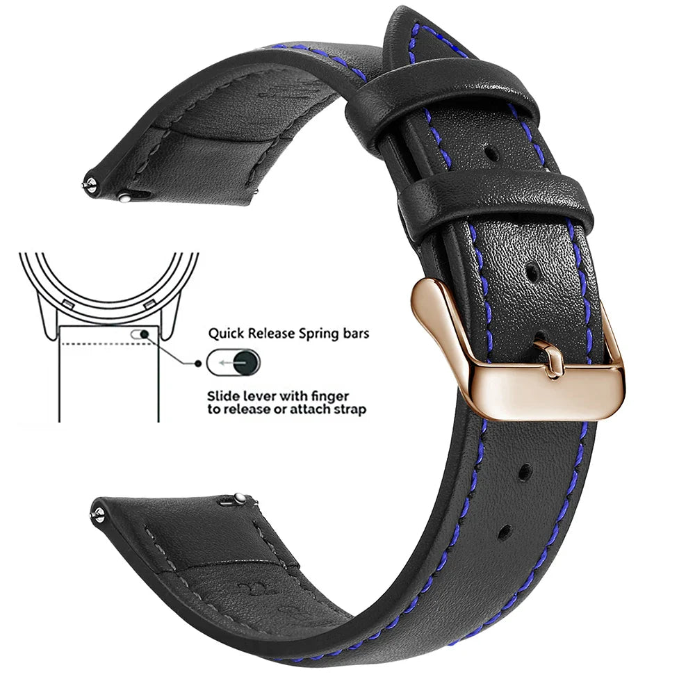 Top Grain Genuine Leather Watch Band