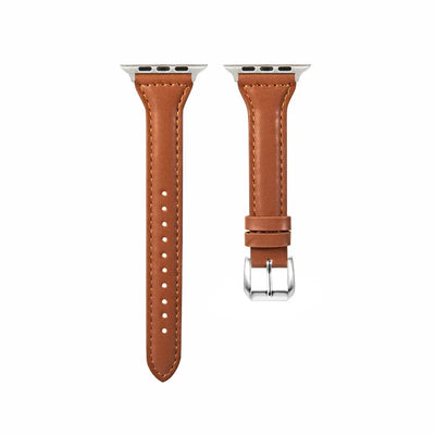 Slim leather strap for Apple Watch band 49mm series 7 8 9 41mm/45mm 38mm/42mm Wrist bracelet iWatch SE 6 5 4 3 40mm/44mm ultra-2